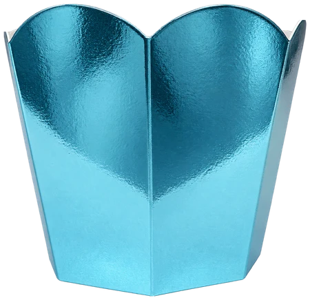 Saia de cupcake — Azul claro espelhado
