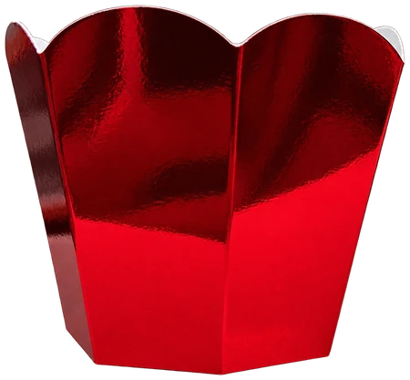 Saia de cupcake — Vermelho espelhado